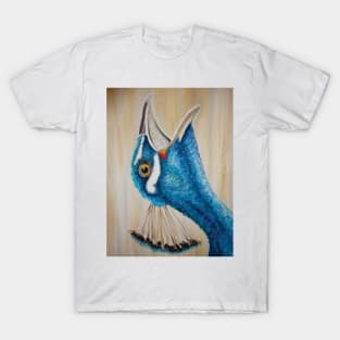 Hand Drawn Peacock Illustration T-Shirt